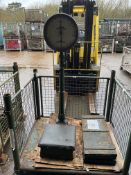 Very Old Salter Platform Weighing Machine, from MOD