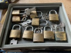 10x Brass Padlocks from MOD