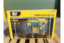 UNISSUED Caterpillar RP4400 5.1KVA 110/230V Industrial Petrol Generator Set.
