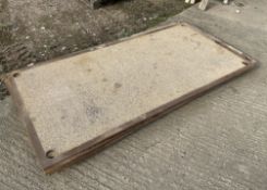 4x Heavy Duty Steel Road Plates, Textured Finish - 8ft x 4ft x 3/4 inch Very Heavy