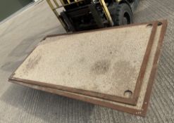 4x Heavy Duty Steel Road Plates, Textured Finish - 8ft x 4ft x 3/4 inch Very Heavy