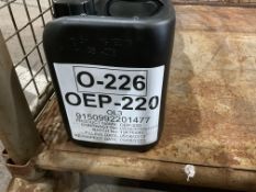 11x 5 Litre Cans of OEP-220 Extreme Pressure Gear Oil, Unissued