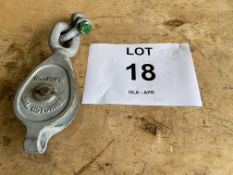 New Unissued 0.5 Tonne 18mm Rope Snatch Block, with Shackle