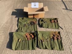 4 x Tool Rolls with Various Tools as shown.