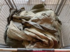 1x Stillage of Canvas AFV Side Tents etc