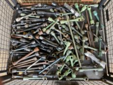 Approx 150 x HGV/Landrover Wheel Nut Spanners, some unissued