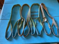 4x 1.5m 2 Tonne Winching Strops