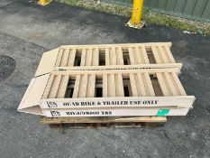 1 Pair of Heavy Duty Aluminium Folding Quad Bike Ramps