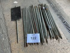 34x Ex-MOD Traffic Routing Marker Sign Pegs 32