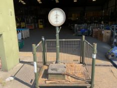 Very Old Salter Platform Weighing Machine, from MOD