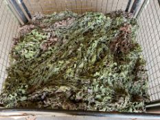 1x Stillage of Woodland Camo Netting, from MOD Reserve Stock