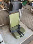 WMIK OPERATORS SEAT UNISSUED C/W FULL HARNESS AND HEAD RESTRAINT