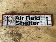 Air Raid Shelter Sign - 50x12cms