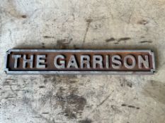 The Garrison Sign - 58x10cms