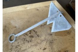 Unissued Galvanised Slot Together Winching Anchor, from MOD