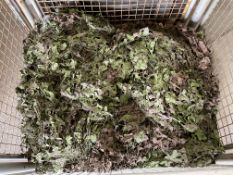 1x Stillage of Woodland Camo Netting, from MOD Reserve Stock