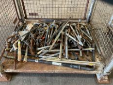 1x Stillage of VM Tools Assorted Wheel Braces & Jack Handles