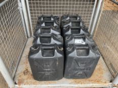 10x 20L Water Jerry Cans