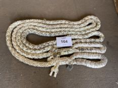 12m Heavy Duty White Rope With Looped Ends