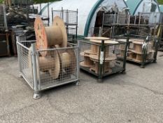 18x Wooden Empty Cable Reels Assorted Sizes