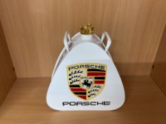 Porsche Hand Painted 1 Gall Fuel/Oil Can with Brass Cap