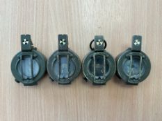 4x Stanley London British Army Prismatic Compass, from UK MOD