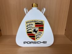 Porsche Hand Painted 1 Gall Fuel/Oil Can with Brass Cap