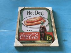 Coca Cola Sign - 44cm x 34cm