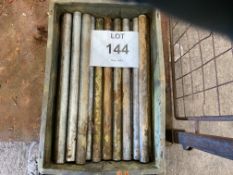 34x Metal Tubes - 55cm x 3cm