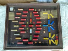 Nice Shot Gun Cartridge Wall Mount Display Case 50x Cartridges etc