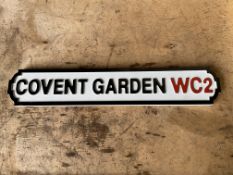 Covent Garden WC2 Road Sign - 79x14cms