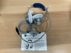 New and Unused Aviation Headset Clement Clarke Airlite 62, Airmed Type 5385/5. c/w Performance Paper