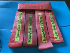 5x Spanset 5000kgs Recovery Lifting Strops, From UK Fire & Rescue