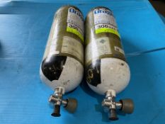 2x Drager 300 Bar Air Cylinders, Direct from UK Fire & Rescue