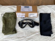 1x Pair of Unissued Cam Lock Anti Mist Parachutist Goggles, SAS Issue, Original Cases, from MOD