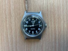 V.Nice Unissued Condition CWC W10 British Army Service Watch, Nato Marks, Date 2005 water resistant