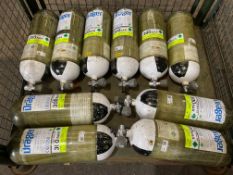 10x Drager 300 Bar Air Cylinders, Direct from UK Fire & Rescue