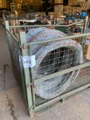 40x 1 m dia coils of Military Grade Unissued Concertina Galvanised Razor Wire from MOD