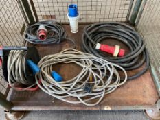Assorted Industrial Extension Leads/Cables