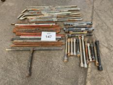 20x Heavy Duty Long Sockets with Bars, Plus 11x Jack Handles