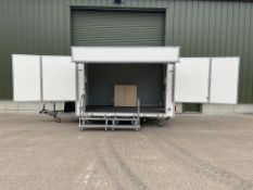 Lynton Twin 3.6M Twin Axle Exhibition Trailer, Direct from UK MOD service.