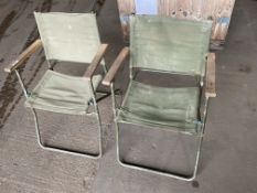 2x British Army Field Chairs