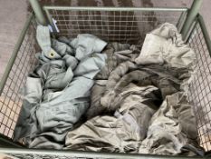 1x Stillage of British Army Tent Canvas, FV Side Tents Etc