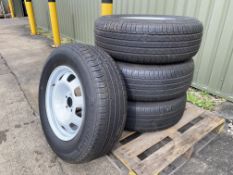 Qty 4 x Michelin 225/70R18 Latitude Tyres on LR Defender L663 Rims, unused