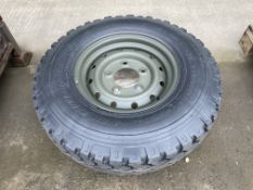 1 x Avon Rangemaster 7.50R16 tyre on Wolf rim