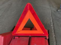 20x Vehicle Warning Safety Triangles, from MOD
