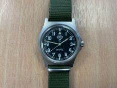 Rare CWC 0552 Royal Marines/Navy Service Watch, Nato Marks, Date 1989, New Battery/Strap