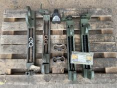 2x Sets of Unissued FV Track Clamps and Universal Track Wear Gauge, from MOD