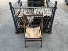 16x Rare British Army Beech Camp Chairs, from MOD