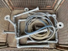 1x Stillage of a Safety Barrier and Hose Pipe, from MOD